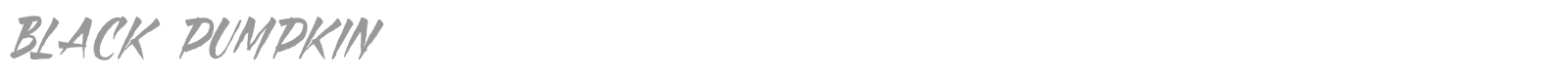 Black Pumpkin font preview